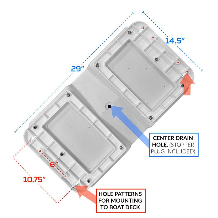 Wise 8WD159 Offshore 50 Qt Swingback Cooler Seat Offshore Seating Boatseats 