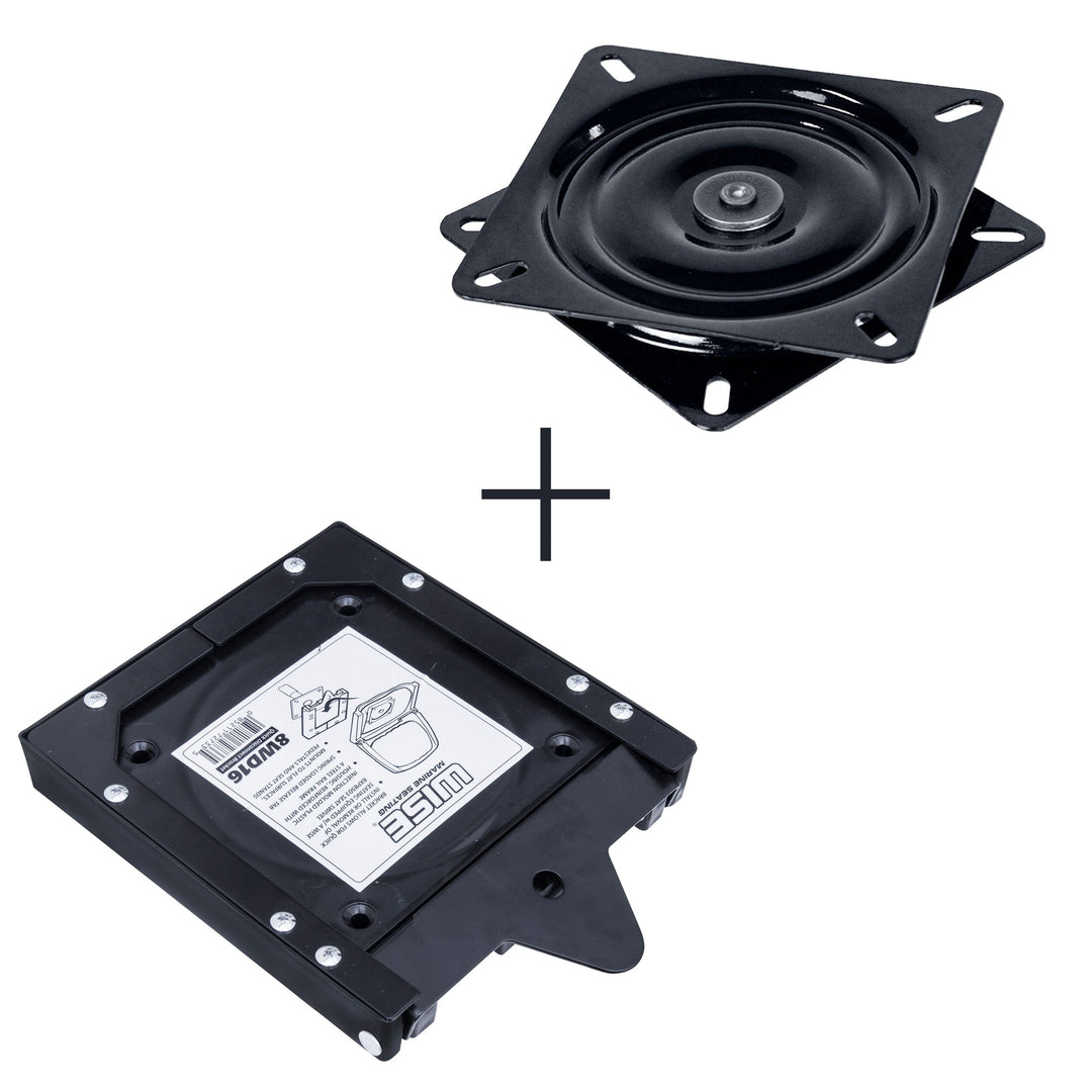 Wise 7" Swivel & Quick Disconnect Bracket Bundle Hardware Boatseats 