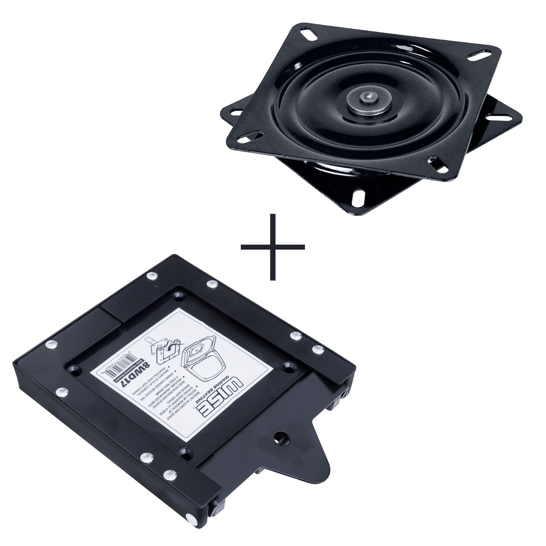 Wise 6" Swivel & Quick Disconnect Bracket Bundle Hardware Boatseats 