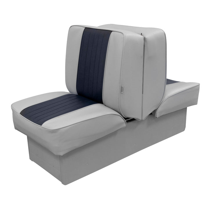 Wise 8WD521P-1 Small Watercraft Back to Back Lounge Seat w/ 8" Base Closeout Closeout Grey • Navy 