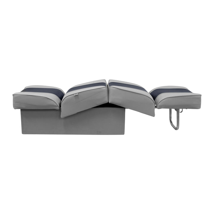 Wise 8WD707P-1 Deluxe Series Back to Back Lounge Seat | Two Tone Colors Jump / Lounge Boatseats 