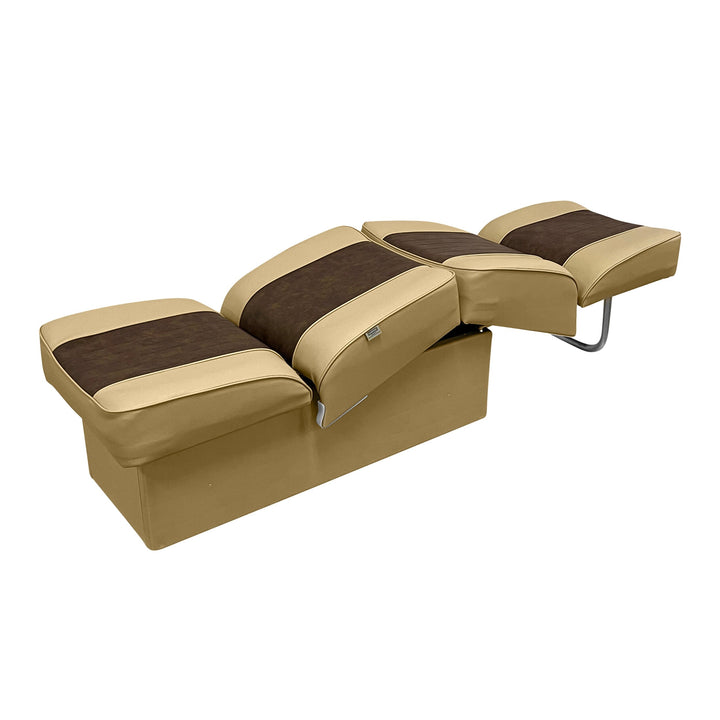 Wise 8WD707P-1 Deluxe Series Back to Back Lounge Seat | Two Tone Colors Jump / Lounge Boatseats 