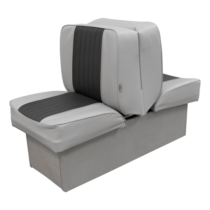 Wise 8WD707P-1 Deluxe Series Back to Back Lounge Seat | Two Tone Colors Jump / Lounge Boatseats Grey • Charcoal 