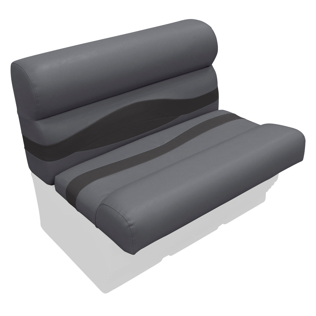 Wise BM1144 Premier Pontoon 36" Bench Cushion Set Premier Cushion Sets Boatseats Slate • Dark Neutral 