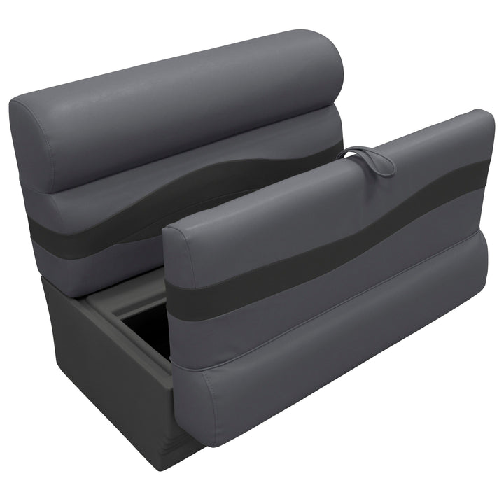 Wise Premier Pontoon 50" Bench - Cushion & Base Set | Dark Mode Premier Pontoon Boatseats 