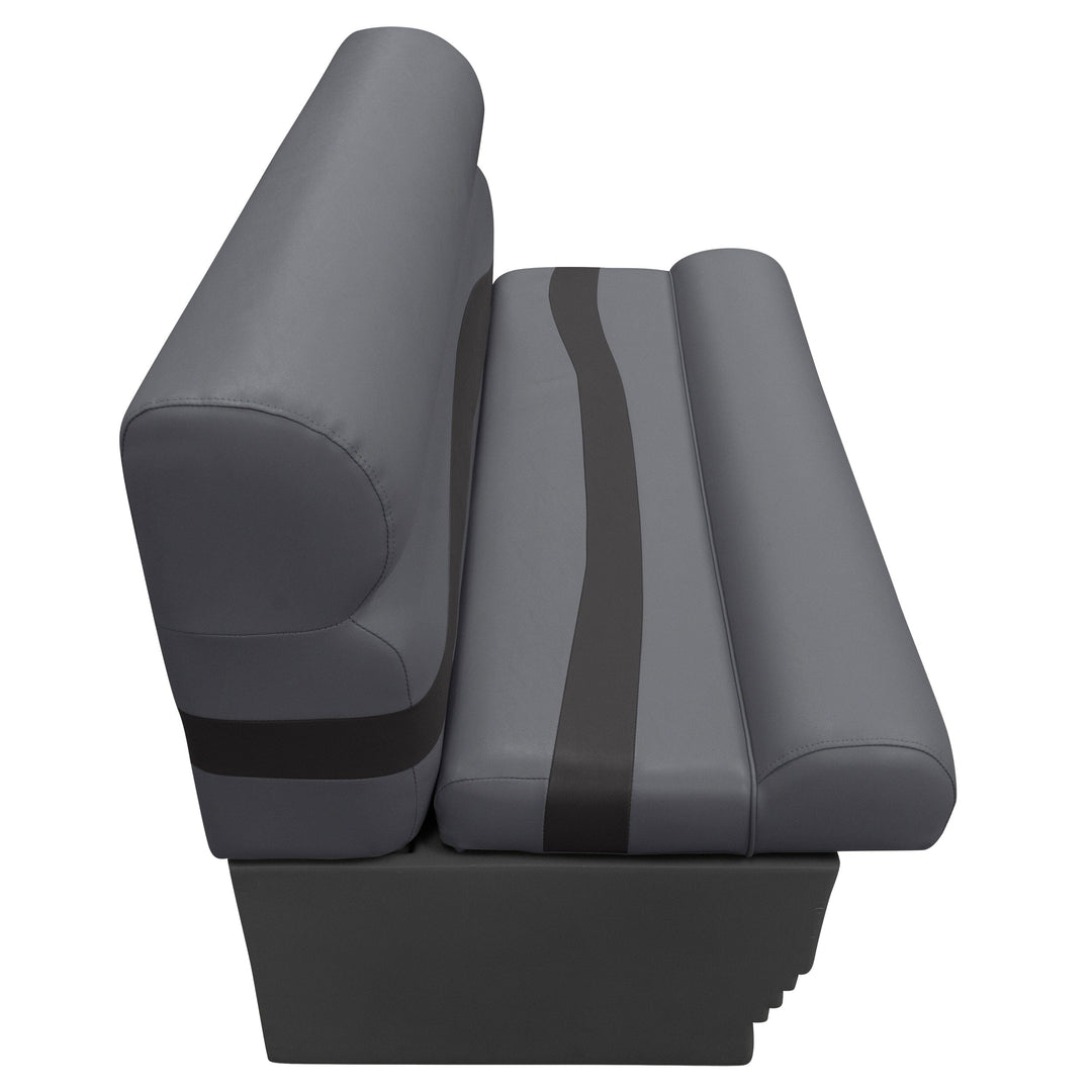 Wise Premier Pontoon 50" Bench - Cushion & Base Set | Dark Mode Dark Mode Boatseats 