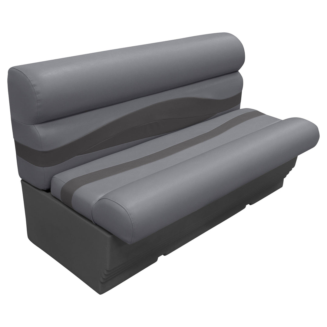 Wise Premier Pontoon 50" Bench - Cushion & Base Set | Dark Mode Dark Mode Boatseats 