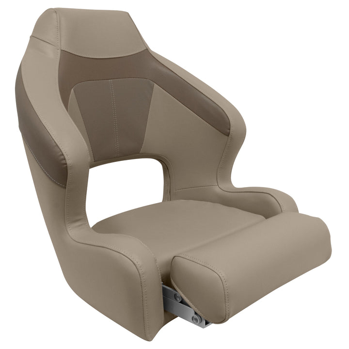 Wise BM3338 Premier Pontoon XL Bucket Seat w/ Flip Up Bolster Premier Pontoon WisePontoon Mocha Java • Mushroom • Café 