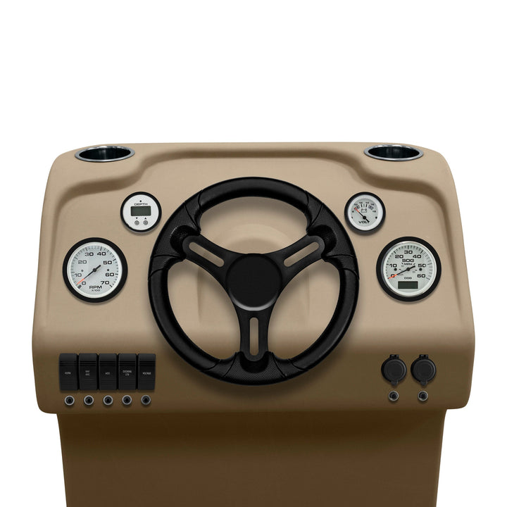 Wise DLX1168 - DLX Series Pontoon Steering Console DLX Pontoon Boatseats 