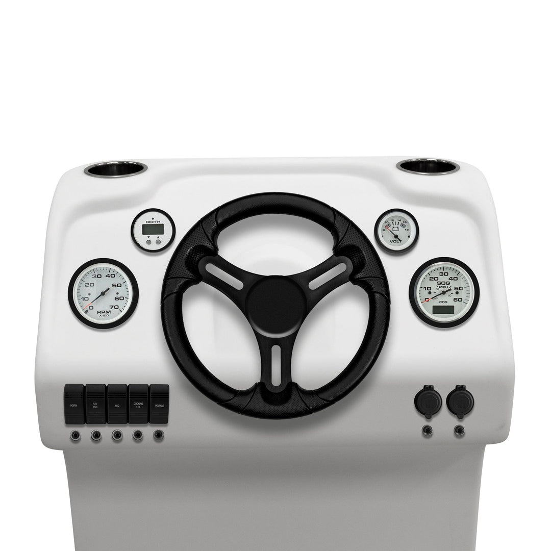 Wise DLX1168 - DLX Series Pontoon Steering Console DLX Pontoon Boatseats 