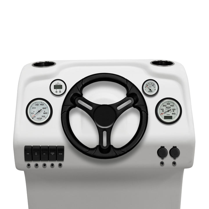 Wise DLX1168 - DLX Series Pontoon Steering Console DLX Pontoon Boatseats 