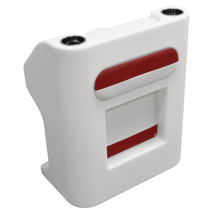 Wise DLX1168 - DLX Series Pontoon Steering Console DLX Pontoon Boatseats White • Crimson Red 