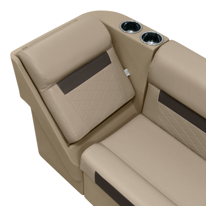 Wise DLX106 - DLX Series Pontoon 55" Bench Cushion & Base Package DLX Pontoon Boatseats 