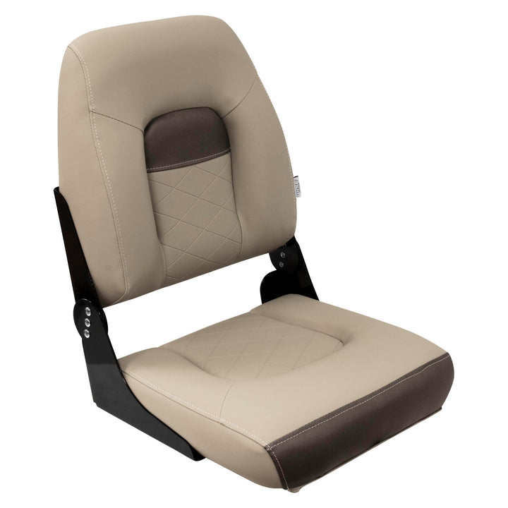 Wise DLX1461 - DLX Series Fold Down Seat DLX Pontoon Boatseats Neutral • Meteor 