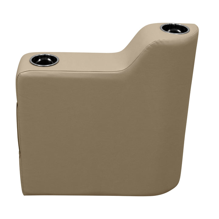 Wise DLX3009 - DLX Series Pontoon Arm Rest - Left Radius DLX Pontoon Boatseats 