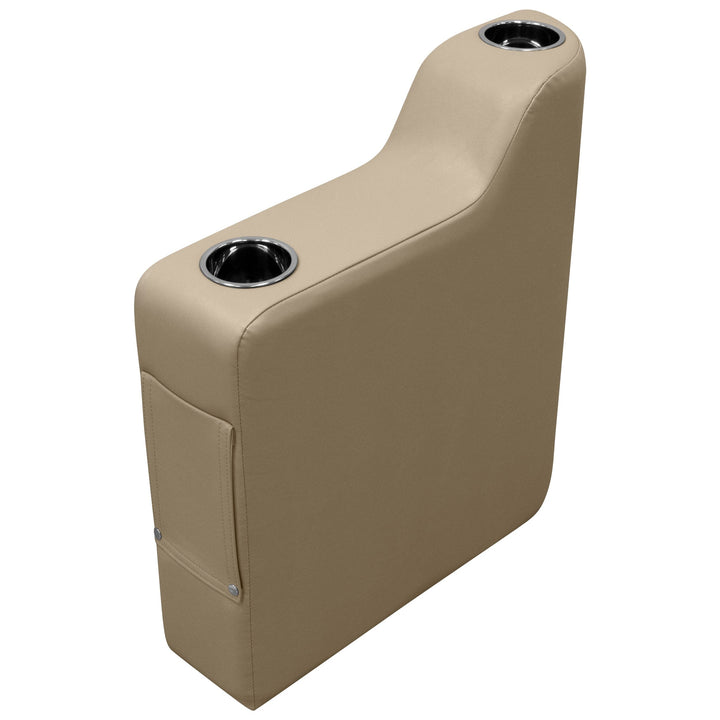 Wise DLX3009 - DLX Series Pontoon Arm Rest - Left Radius DLX Pontoon Boatseats Neutral 