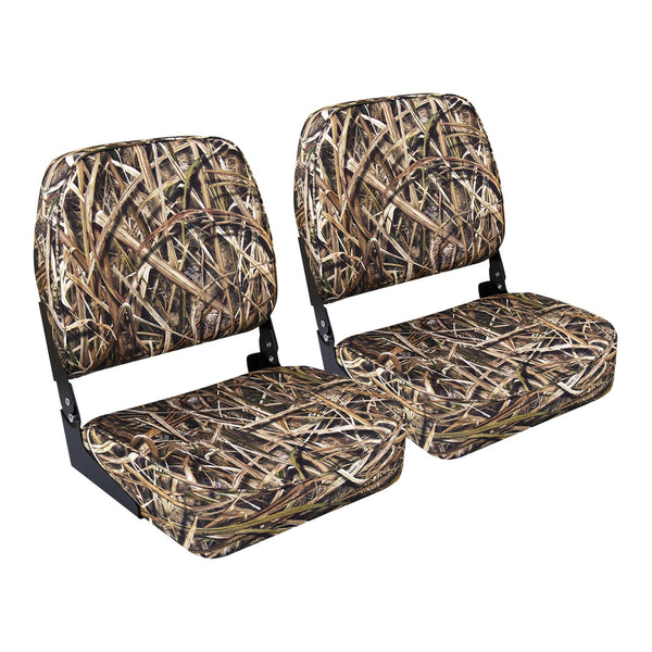 Wise 8WD618PLS-733 Low Back Camo Boat Seat, Realtree Max 5