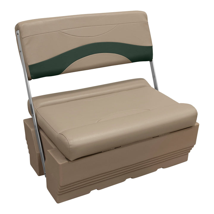 Wise 1200 Series Pontoon - Flip Flop Seat 1200 Pontoon Wise Pontoon Mocha Java • Evergreen 