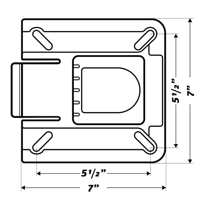 Wise 8WD7SQR 7" Boat Seat Swivel & Quick Release Bracket New for 2023 Wise Hardware 